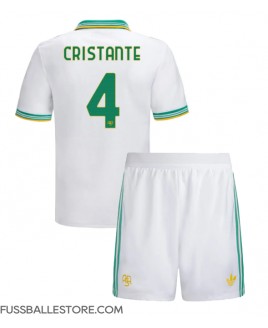 Günstige AS Roma Bryan Cristante #4 3rd trikot Kinder 2025-26 Kurzarm (+ Kurze Hosen)